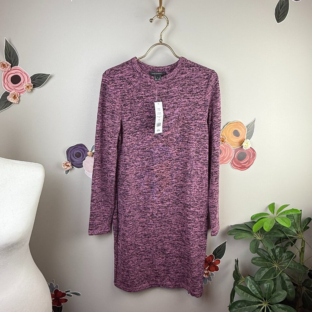 French Connection Katrin Long Sleeve Cable Knit Sweater Dress - Size - Large